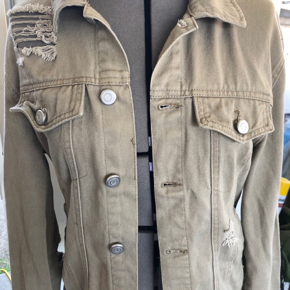 Beige jean jacket